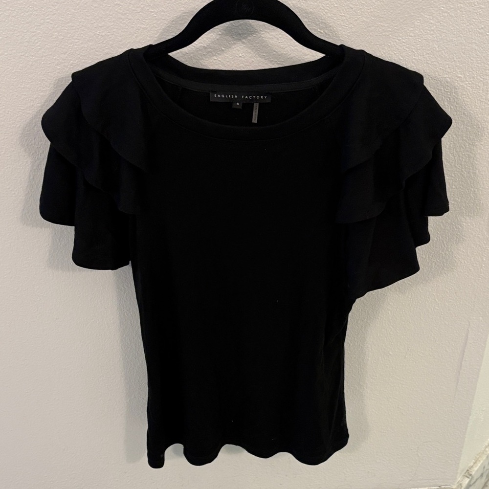 Vici Ruffle Sleeve Top